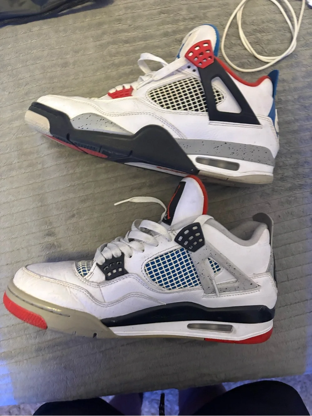 Jordan Air Jordan 4 Retro SE White / Military Blue / Fire Red